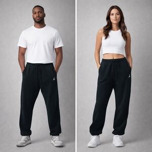 Jordan Black Joggers for Men
